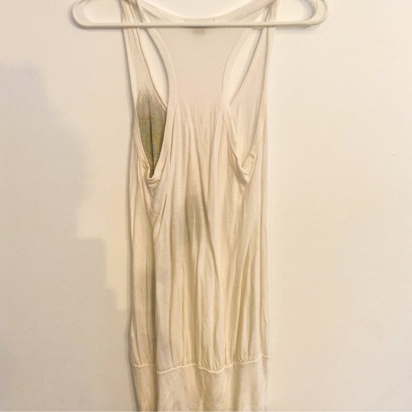 Forever 21 Tank Top Peacock Feather Design Boho Sleeveless Y2K  Medium FLAWED - Picture 13 of 16